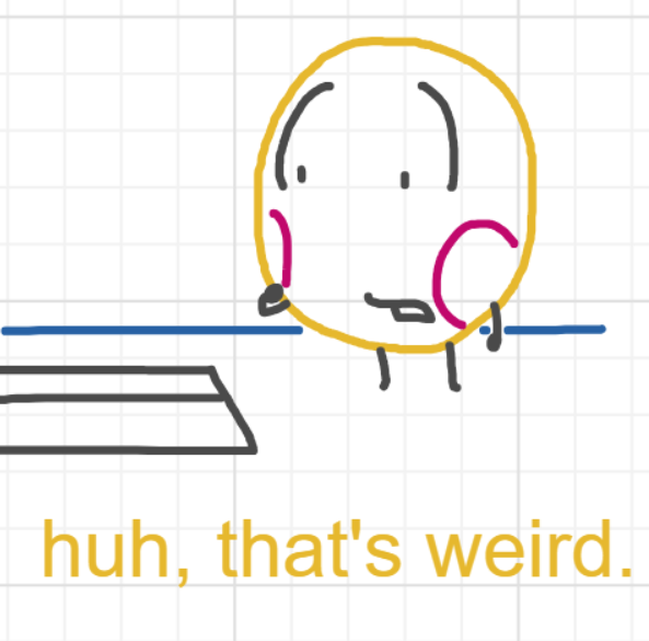 A panel from What's The Point, episode five of the Board Boards object show by Furretwalk/WalkingFurret.